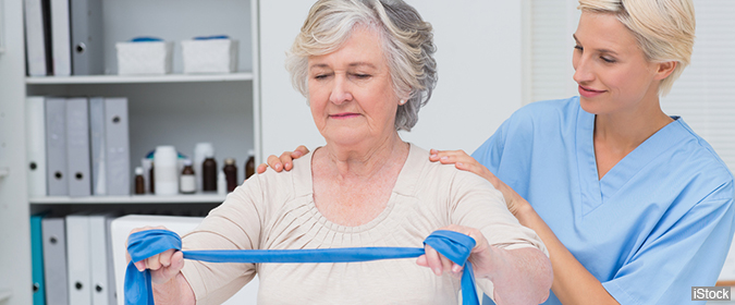 Medical professional testing for signs of cognitive impairment